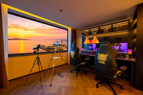 Hera High-altitude Seaview Esports Hotel (Xingfumen Weigao Plaza) - 오션뷰
