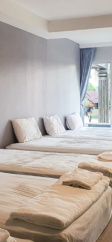 ห้องสำหรับครอบครัวพร้อมวิวสวนหย่อม