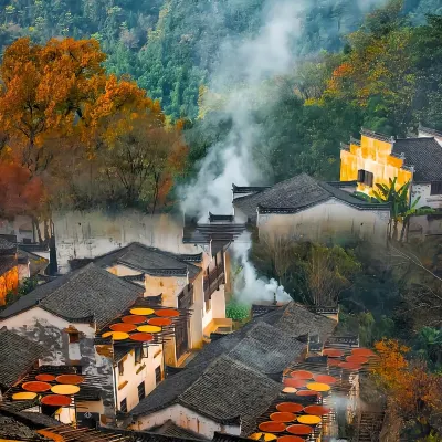 山舒閣·自然藝術美宿（婺源篁嶺景區梯田花海店) 婺源篁嶺景區-3號觀景台附近的飯店