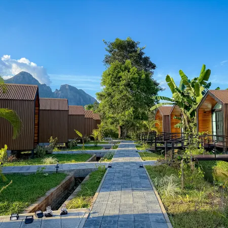 Mini Vangvieng Resort Отели рядом с достопримечательностью «Храм Kang»