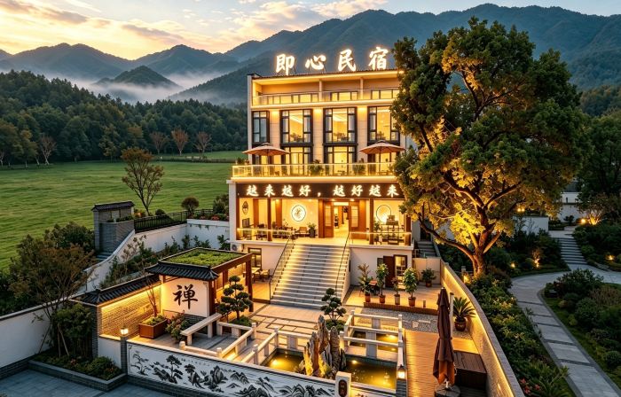 Jiuhua Mountain · Yixin  ksitigarbha bodhisattva 【 Private Smart Courtyard High end Hotel 】