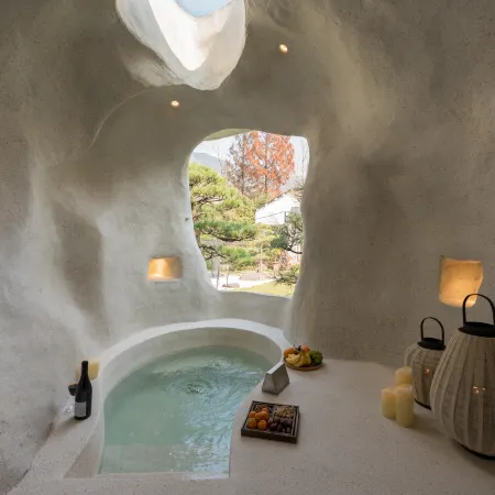 Cloud Hidden INS Villa | Mountain Private Cave Hot Spring Courtyard Retreat