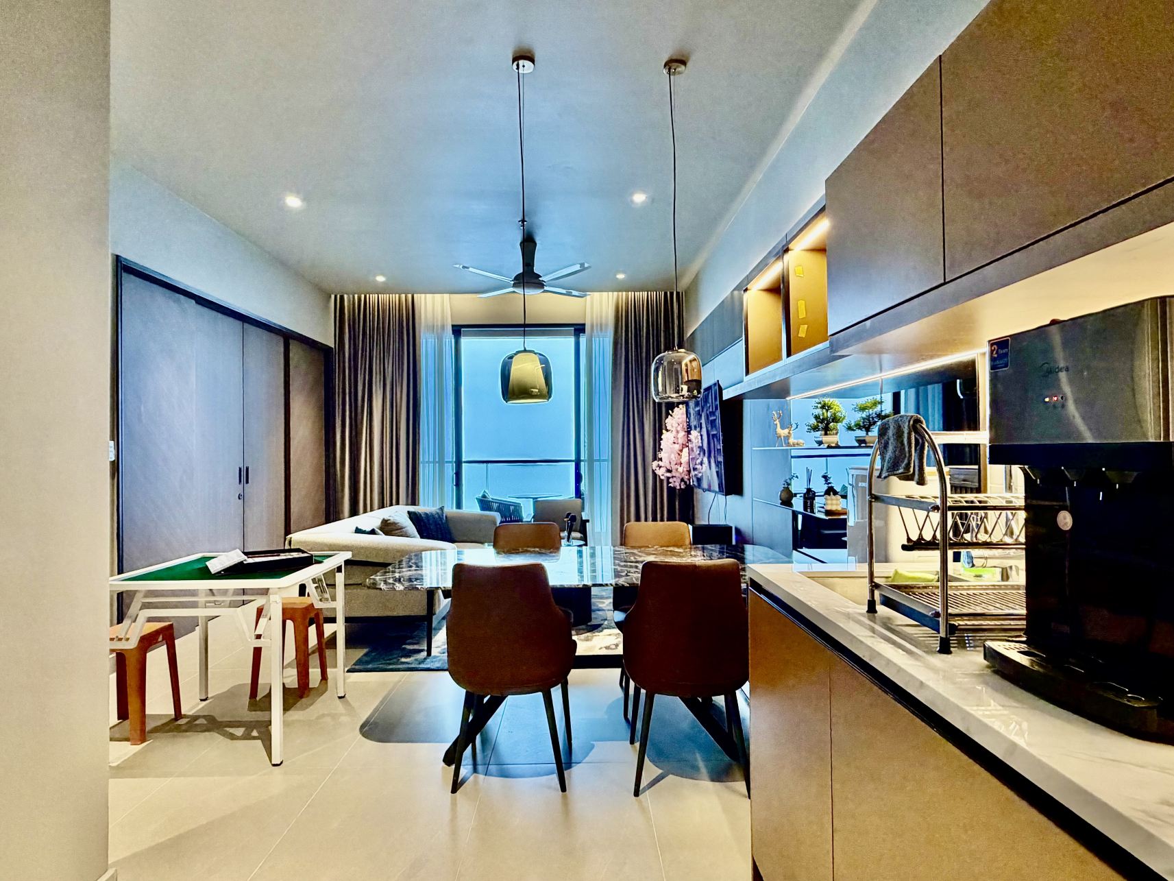 Premium Two-Bedroom Suite with Karaoke, TV Box & Mahjong