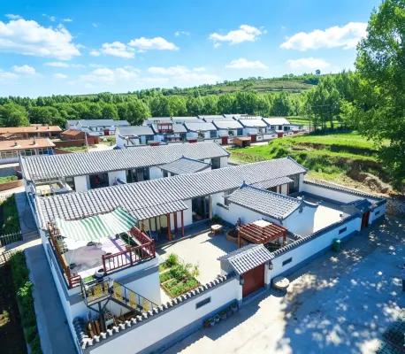 New Chinese Siheyuan (Zhangbei Grassland Sky Road) - balcony