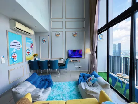 Doraemon @ Hyde Towel Duplex |Fully AiCON 2BR Отели в г. Шах-Алам