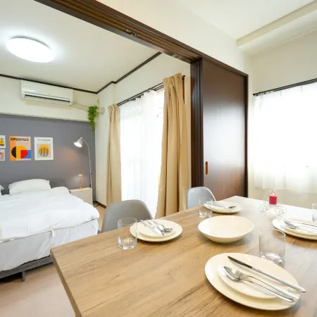 S2 Sion Stay｜Daikokucho 5min Walk｜1 Stop to Namba｜JR Imamiya 1min Walk｜6 Guests