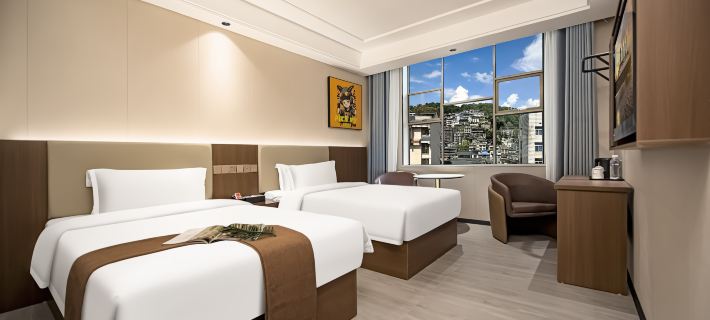 Meixuan Hotel (North Renmin Road, Bayuelou Commercial Pedestrian Street Branch) โรงแรมในจี๋โซ่ว