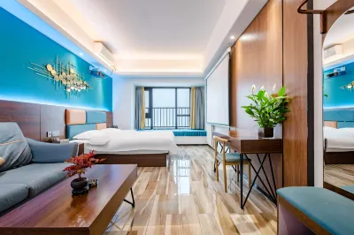 Tiantian Youxi Hotel (Zhengzhou Zhengshang Apartment Mingzhu Fengzhuang Metro Station Branch) Hotel a Erqi Wanda& Passenger Terminal Area