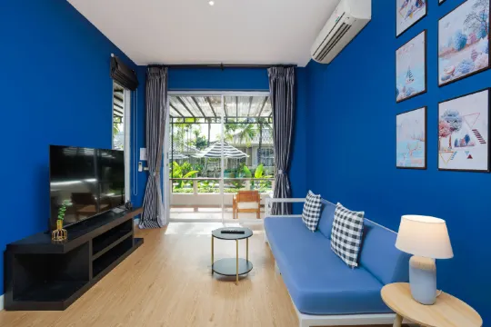 วิลล่าแบบหนึ่งห้องนอนติดสระว่ายน้ำ