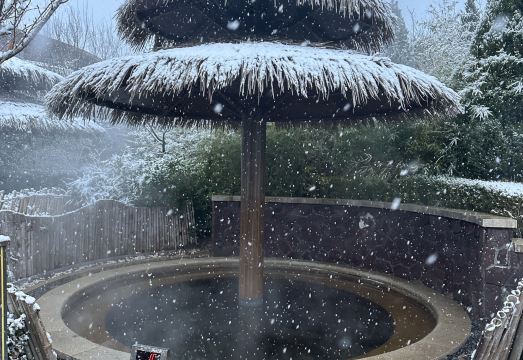 야외 온천 시설