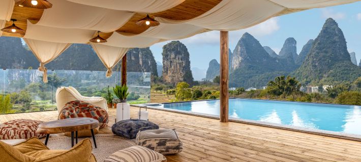 Yuanchuan · YinShe Vacation Apartment (Yangshuo Ten-Mile Gallery Yulong River) Отели в г. Яншуо