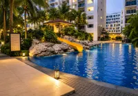 Modern Black 1BR Pool View w/ Netflix | Shore Pasay Near Mall of Asia - 인피니티 풀