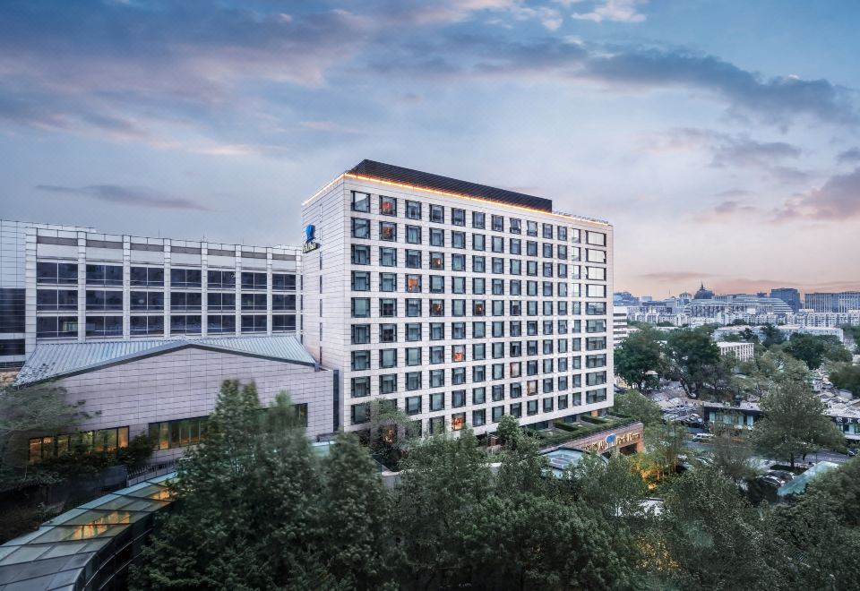 The tall building offers a panoramic view of the skyline at Park Plaza Beijing Wangfujing