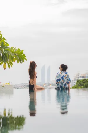 Xiamen Sunset Mountain and Sea Resort Homestay Отели рядом с достопримечательностью «One Country Two Systems Beach»