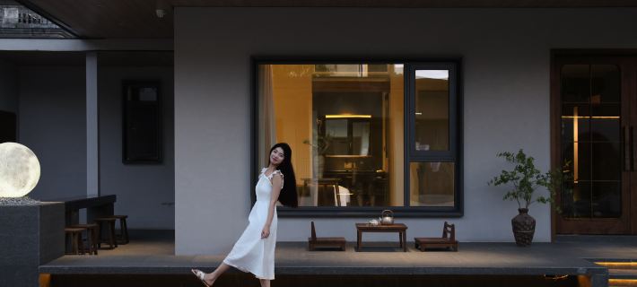 Courtyard ancient Chinese Song dynasty aesthetic designer Miju Hotels in Jingdezhen