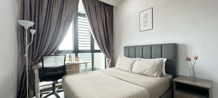 ABHome [Japan Suite] Green Haven #360"Sea View #JB Hoteles en Plentong