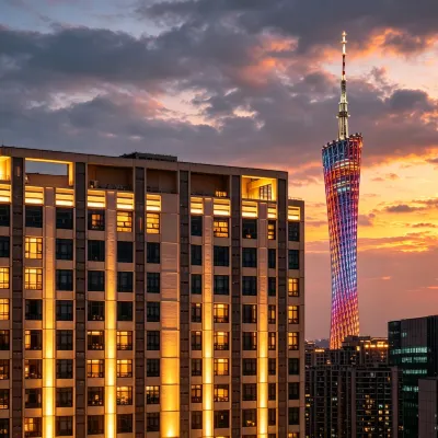 Yumanju Hotel (Guangzhou Tower Pazhou Exhibition Center) Hotel berhampiran Stesen Datang