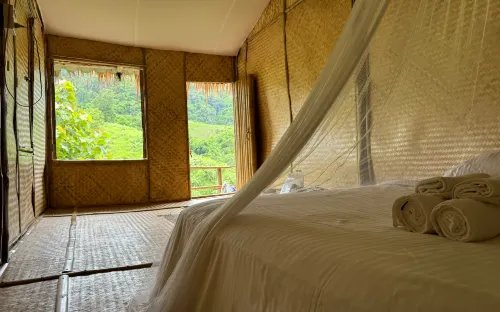 Yazama Homestay - Bergblick