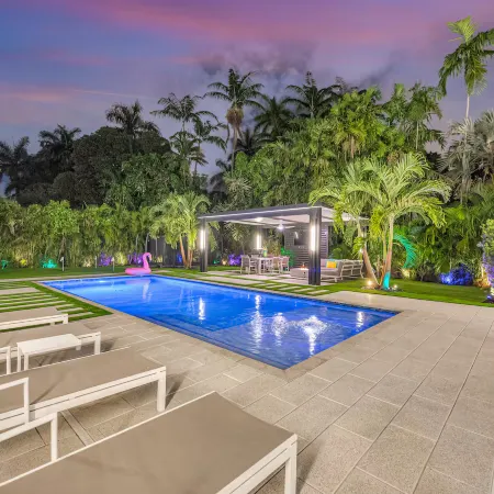 Tropical Villa with Heated Pool and Game Yard