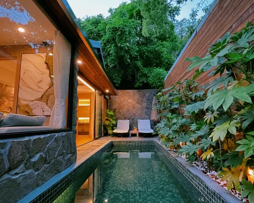 Qianyun Peninsula Forest Private Tang Holiday Courtyard Hotels near Tangzhen Station