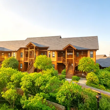 Shanshui wutong Wooden House Villa in Pingjiang County