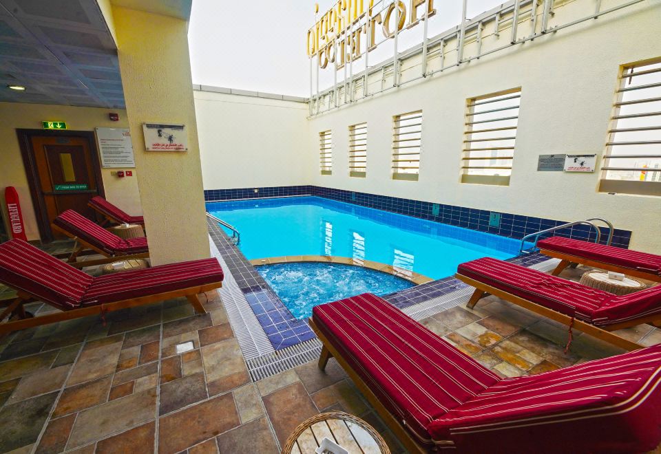 [그랜드 빌라지오 호텔의 현대적인 객실 내부]