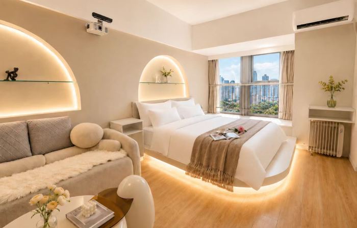 Langfang Mengqiu Apartment (wanda plaza Branch)