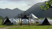 Jiandie Highway Base Camp - Frühstück