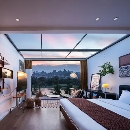 Yinian Designer Jiangjing Yisu (Guilin Liangjiang Sihu Elephant Trunk Hill Branch) Отели рядом с достопримечательностью «Парк Fuboshan»