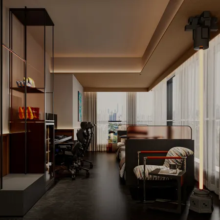 Xiangyu·ANCORA E-sports Art Hotel (Fuyang Shuangqing Bay Park Shuijie Branch)