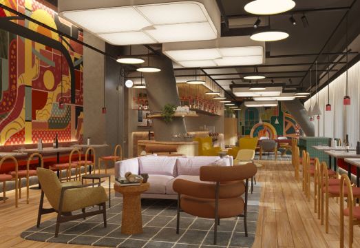 현대적인 호텔 인테리어