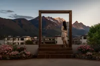 Accompanied by hidden snow and mountain views, a beautiful overnight stay - Fitnessstudio