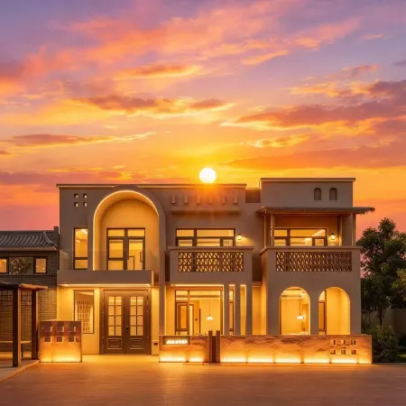 Moyue Moon Field Stargazing Pastoral Family Resort Homestay Dunhuang Mingsha Crescent Lake