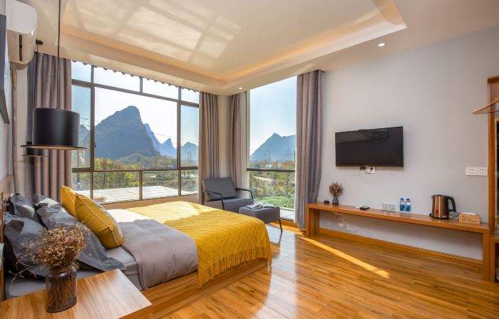 Looking for rice fields homestay (Guilin Liangjiang Sihu Ludi Scenic Area)
