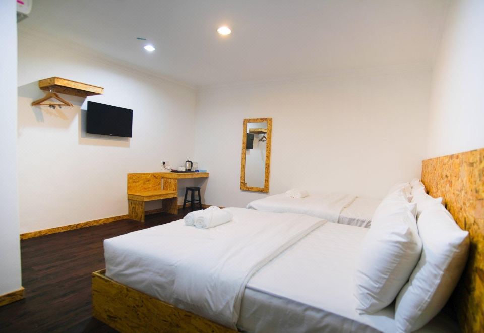 [메스라 부티크 호텔의 깔끔하게 정돈된 객실 내부]