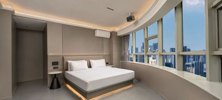 Miduo Light Luxury Hotel (Chuhe Han Street Subway Station Provincial Museum) Các khách sạn ở Vũ Hán