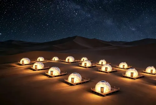 Dunhuang Sand Mile Langmei Photograph Starry Galaxy Desert Tent Hotel - Beach