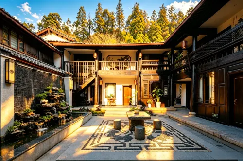 締煌名邸·私享靜謐中国式旅館(麗江古城木府) - 駐車場