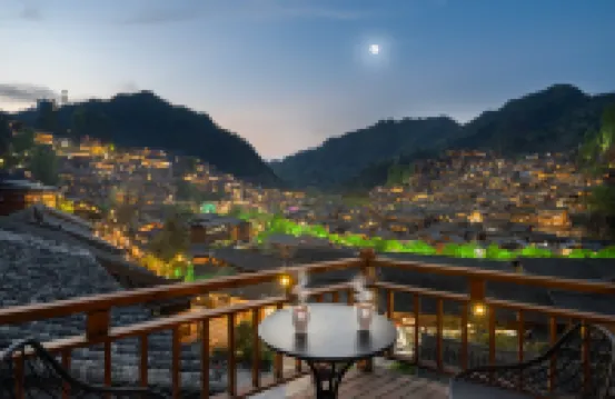 Mountain and Lodge · Flower Manor (Xijiang Qianhu Miao Village Observation Deck)