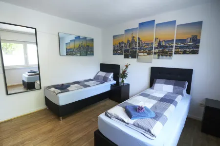 Großzügiges Apartment Nahe Frankfurt Отели в г. Мюльхайм-на-Майне