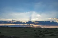 Sunset Volcano · Travel Exploration Secret Realm Leisure Resort Beauty Stay (Chayou Houqi Store) Hotels in Qahar Right Rear Banner