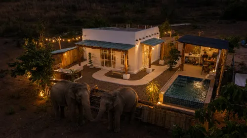 Elephant pool villa maetang chiangmai