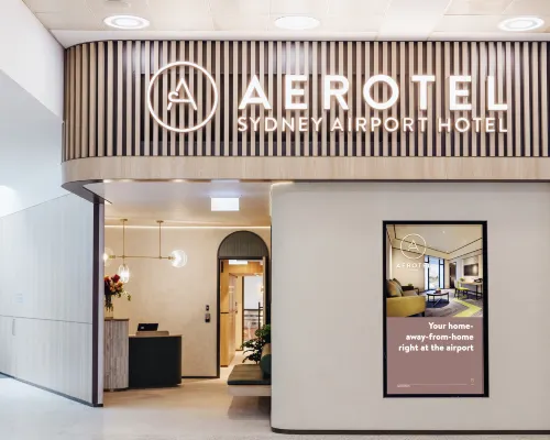 Aerotel Sydney - Inside International Terminal Airport Mascot otelleri