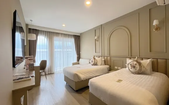 ห้องพรีเมียร์เตียงใหญ่หรือเตียงแฝด