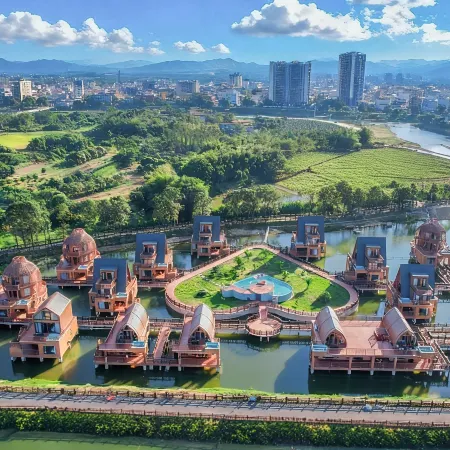 Longmen Nankunshan Night Flame · Fireworks World Lodging