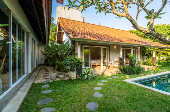 Special Nyepi Offer! Jungle Amaranth Villa Canggu – Exclusive 3BR Retreat with Pool من الخارج Photos