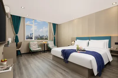 蘭亭酒店（聊城萬達廣場店） 鄰近森林王國室內動物園（萬達廣場聊城東昌府店）的酒店