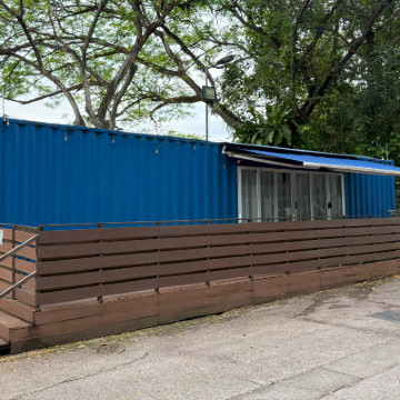 Shipping Container Hotel at Haw PAR Villa Hotel Exterior
