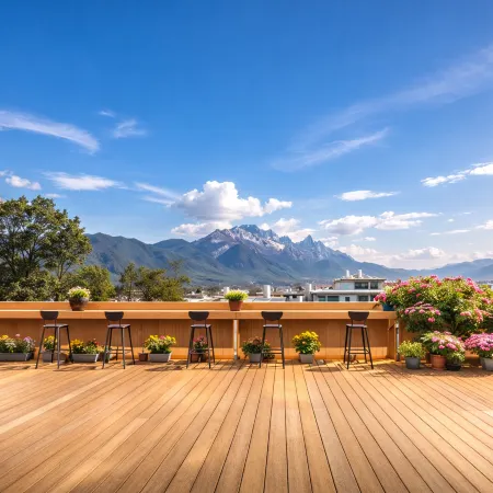Xuelu Lodge | Panoramic golden sunrise peaks, direct snowview inn (Baisha Ancient Town)