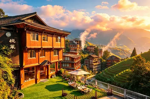 Yuelai Courtyard Hotel (Longsheng Longji Terrace Observation Deck) - Nouto- ja jättöpalvelut